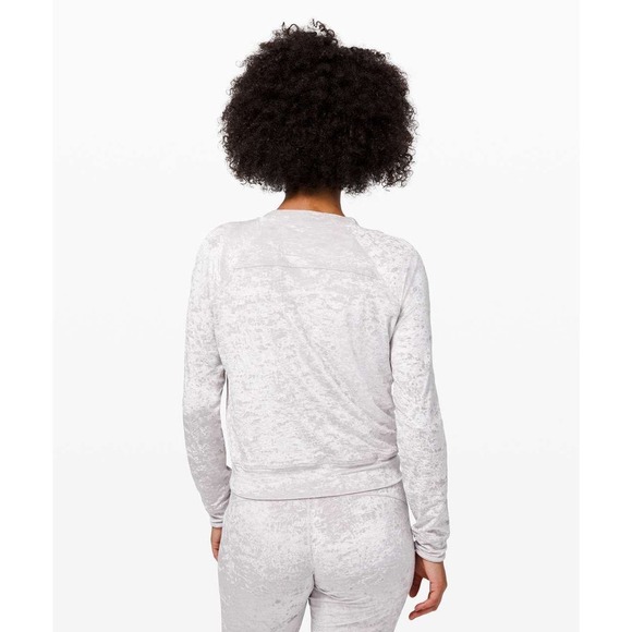 Lululemon Warm Down Crew Crushed Velvet Chrome W3EBNS - Picture 3 of 7